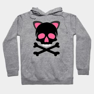 Skull with Cat Ears Hoodie